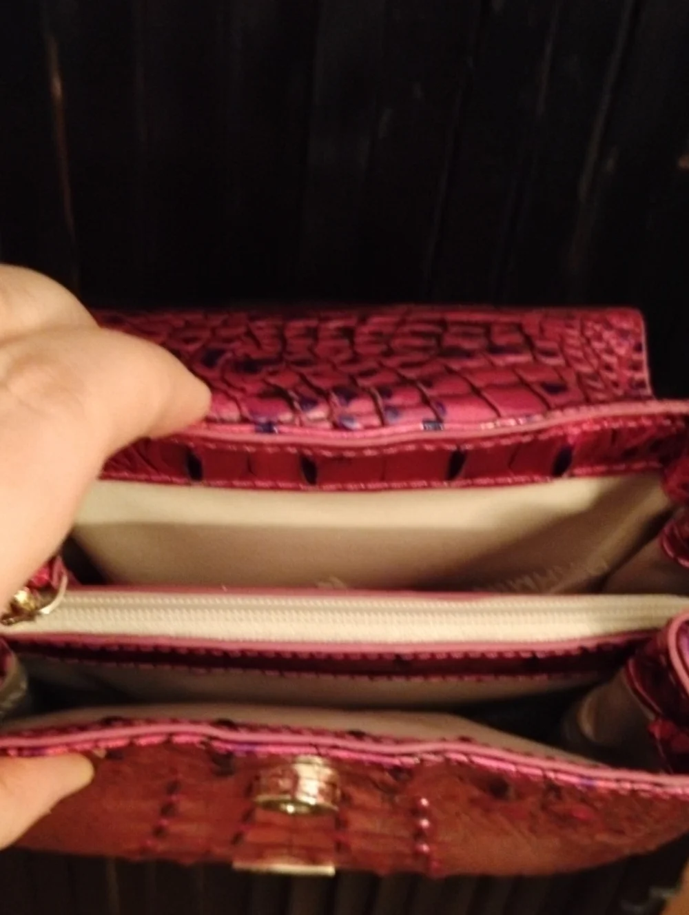 Brahmin Voltage Violet Crossbody Bag
